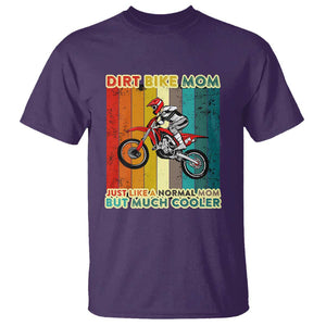 Dirt Bike Mom T Shirt Like A Normal Mom But Much Cooler Motocross TS02 Purple Print Your Wear