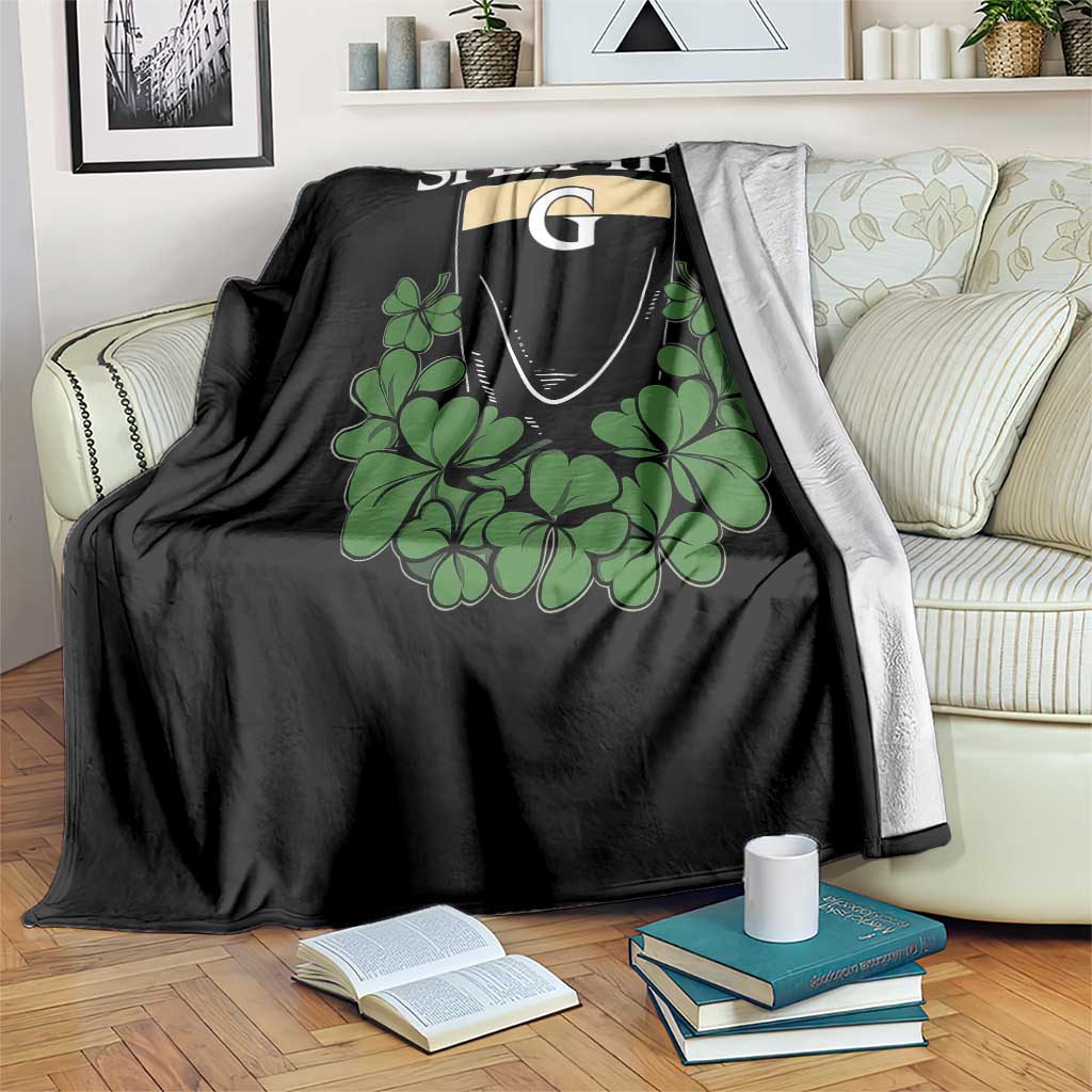 Split the G Funny Irish Stout Beer Drinking Game Throw Blanket St. Patrick’s Day Shamrocks Pub Crawl Crew TS02 Print Your Wear