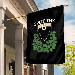 Split the G Funny Irish Stout Beer Drinking Game Garden Flag St. Patrick’s Day Shamrocks Pub Crawl Crew TS02 Print Your Wear