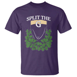 Split the G Funny Irish Stout Beer Drinking Game T Shirt St. Patrick’s Day Shamrocks Pub Crawl Crew TS02 Purple Print Your Wear