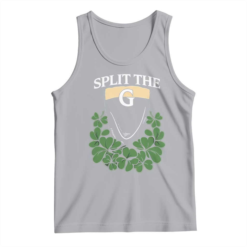 Split the G Funny Irish Stout Beer Drinking Game Tank Top St. Patrick’s Day Shamrocks Pub Crawl Crew TS02 Athletic Heather Print Your Wear