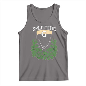 Split the G Funny Irish Stout Beer Drinking Game Tank Top St. Patrick’s Day Shamrocks Pub Crawl Crew TS02 Deep Heather Print Your Wear