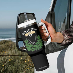 Split the G Funny Irish Stout Beer Drinking Game Tumbler With Handle St. Patrick’s Day Shamrocks Pub Crawl Crew TS02 Print Your Wear