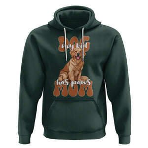 Golden Retriever Hoodie My Kid Has Paws Dog Lover TS02 Dark Forest Green Printyourwear