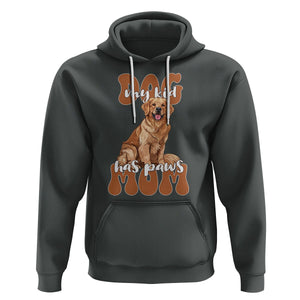 Golden Retriever Hoodie My Kid Has Paws Dog Lover TS02 Dark Heather Printyourwear