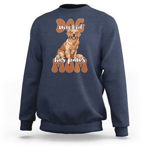 Golden Retriever Sweatshirt My Kid Has Paws Dog Lover TS02 Navy Printyourwear