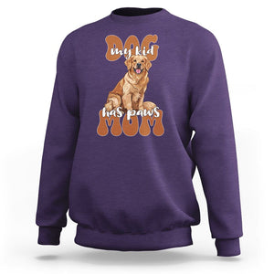 Golden Retriever Sweatshirt My Kid Has Paws Dog Lover TS02 Purple Printyourwear