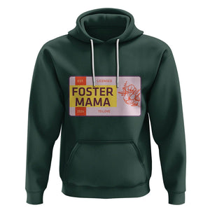 Foster Mama Hoodie Licensed To Love Est 2024 Adoptive Mom TS02 Dark Forest Green Printyourwear