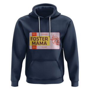 Foster Mama Hoodie Licensed To Love Est 2024 Adoptive Mom TS02 Navy Printyourwear