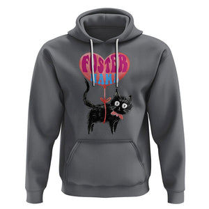 Cat Mom Hoodie Foster Cat Mama Black Cat Doodle TS02 Charcoal Printyourwear