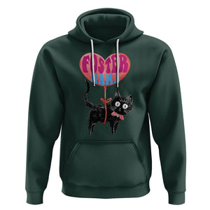 Cat Mom Hoodie Foster Cat Mama Black Cat Doodle TS02 Dark Forest Green Printyourwear