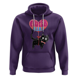 Cat Mom Hoodie Foster Cat Mama Black Cat Doodle TS02 Purple Printyourwear