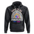 New Mom Hoodie Soon To Be Mommy Est 2024 Blue Pink Baby Feets Rainbow TS02 Black Printyourwear