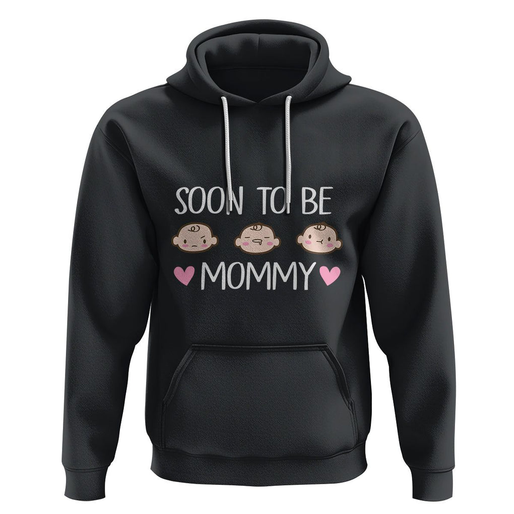 New Mom Hoodie Soon To Be Mommy TS02 Black Printyourwear