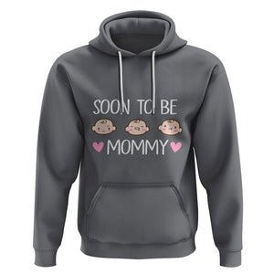 New Mom Hoodie Soon To Be Mommy TS02 Charcoal Printyourwear