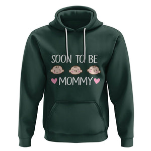 New Mom Hoodie Soon To Be Mommy TS02 Dark Forest Green Printyourwear