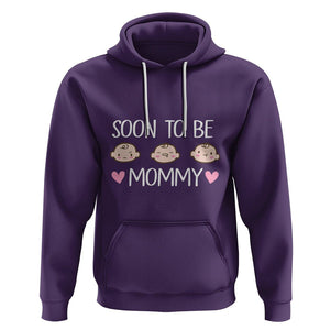 New Mom Hoodie Soon To Be Mommy TS02 Purple Printyourwear