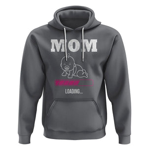 New Mom Hoodie Mom Loading In Progress TS02 Charcoal Printyourwear