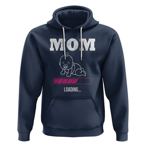 New Mom Hoodie Mom Loading In Progress TS02 Navy Printyourwear