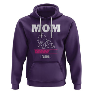 New Mom Hoodie Mom Loading In Progress TS02 Purple Printyourwear