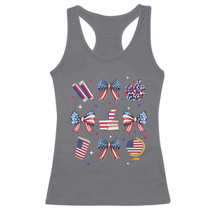 4th of July Teacher Student Racerback Tank Top Patriotic Teaching Learning Retro Coquette TS02 Charcoal Print Your Wear