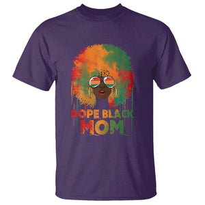 Dope Black Mom T Shirt Proud Afro Melanin Woman Happy Mother's Day TS02 Purple Printyourwear