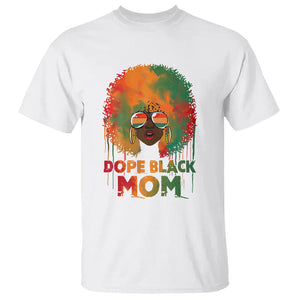 Dope Black Mom T Shirt Proud Afro Melanin Woman Happy Mother's Day TS02 White Printyourwear