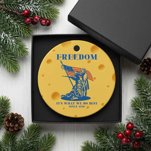 Freedom It’s What We Do Best Since 1776 Ceramic Ornament Revolutionary War Patriot Battle Scene TS02 1pc Yellow Cheese Print Your Wear