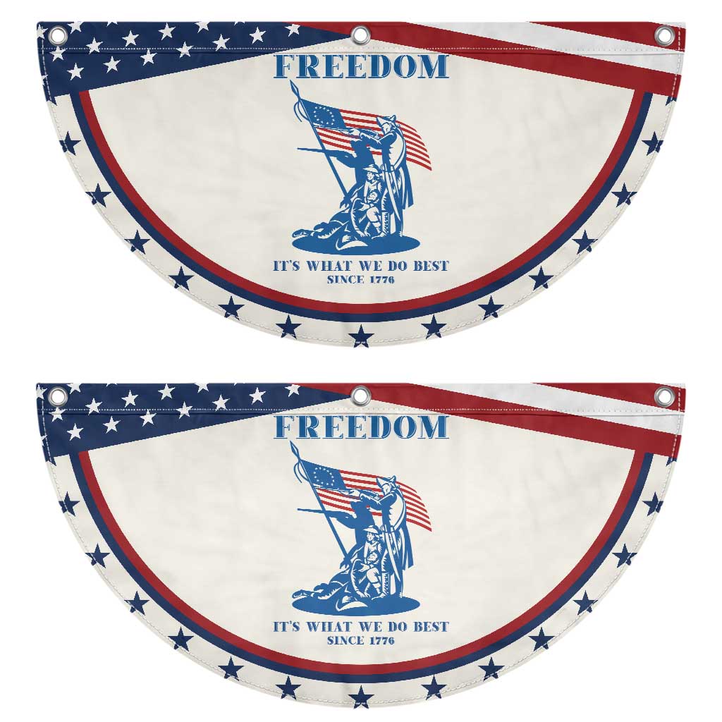 Freedom It’s What We Do Best Since 1776 Patriotic Fan Flag Revolutionary War Patriot Battle Scene TS02 2pcs pack Classic Beige Print Your Wear