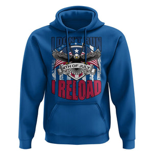 Patriotic American Eagle Hoodie US Flag Patriots I Don't Run I Reload Patriotism TS02 Royal Blue Print Your Wear