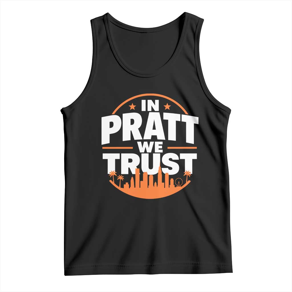 In Pratt We Trust Los Angeles Skyline Graphic Tank Top Patriotic LA City California Pride Local Leadership TS02 Black Print Your Wear