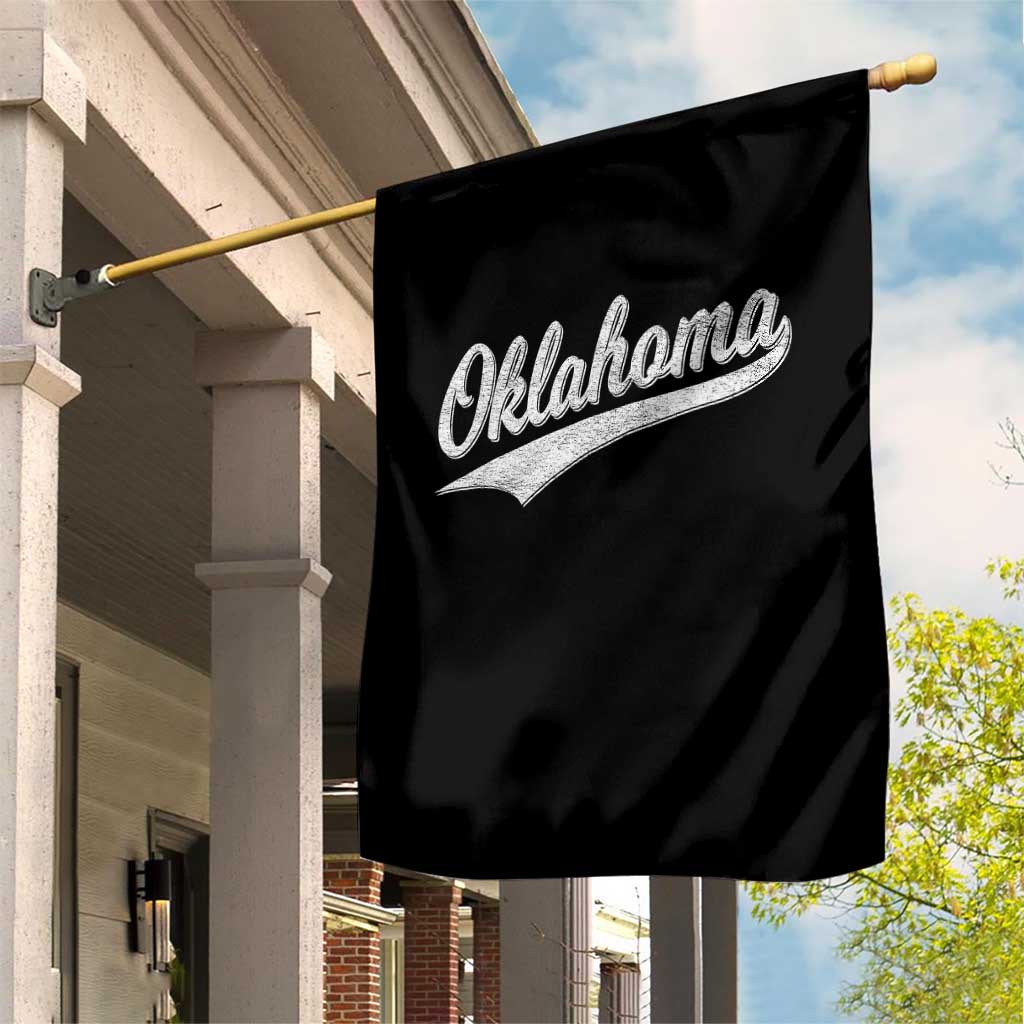 Vintage Oklahoma Throwback Distressed Garden Flag Retro Classic OK State Pride TS02 Print Your Wear