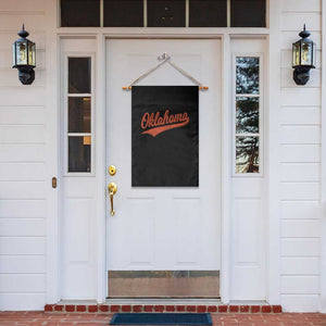 Vintage Oklahoma Orange Throwback Distressed Garden Flag Retro Classic OK State Pride TS02 Print Your Wear