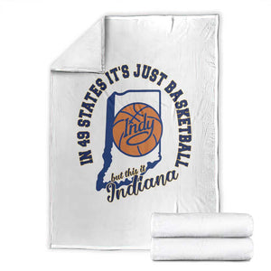 But This Is Indiana Basketball Throw Blanket Indy Hoops Pride Sport Lover TS02 White Print Your Wear