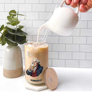 Beer Greater Than Tea Funny Founding Fathers Glass Can American History Drinking Boston Tea Party Sarcasm TS02 Print Your Wear