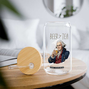 Beer Greater Than Tea Funny Founding Fathers Glass Can American History Drinking Boston Tea Party Sarcasm TS02 Print Your Wear