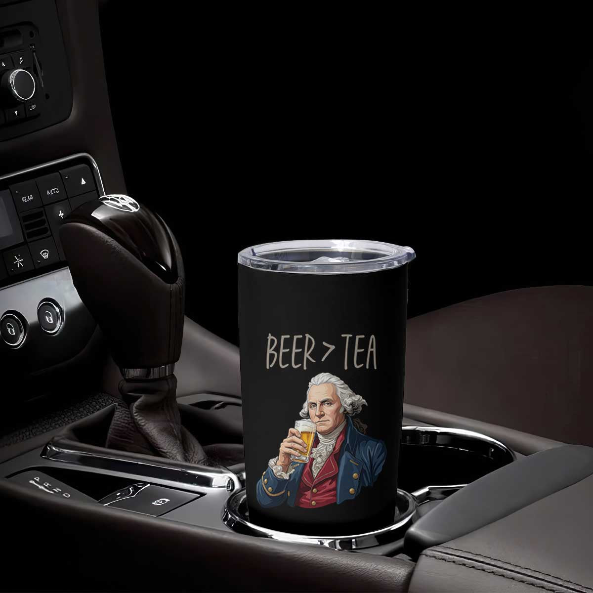 Beer Greater Than Tea Funny Founding Fathers Tumbler Cup American History Drinking Boston Tea Party Sarcasm TS02 Print Your Wear