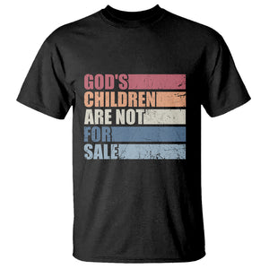 End Human Trafficking T Shirt God's Children Are Not For Sale Vintage Retro TS02 White Printyourwear