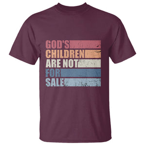 End Human Trafficking T Shirt God's Children Are Not For Sale Vintage Retro TS02 Printyourwear