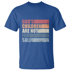 End Human Trafficking T Shirt God's Children Are Not For Sale Vintage Retro TS02 Printyourwear