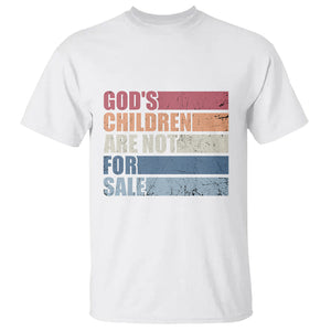 End Human Trafficking T Shirt God's Children Are Not For Sale Vintage Retro TS02 Printyourwear