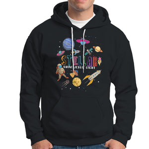 VBS Stellar Hoodie Stellar VBS Shine Jesus Light Vacation Bible School Space TS02 Charcoal Printyourwear