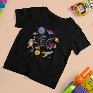 VBS Stellar T Shirt For Kid Stellar VBS Shine Jesus Light Vacation Bible School Space TS02 Charcoal Printyourwear