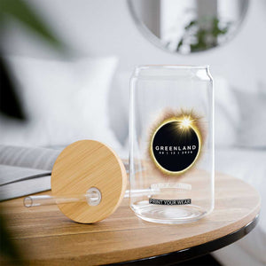 Greenland Total Solar Eclipse 2026 Glass Can Path of Totality Astronomy Gift TS02 Print Your Wear