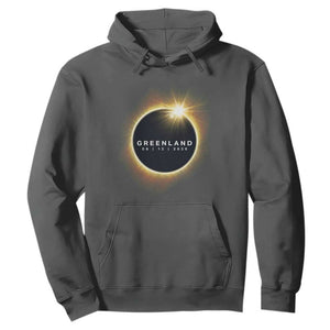 Greenland Total Solar Eclipse 2026 Hoodie Path of Totality Astronomy Gift TS02 Dark Heather Print Your Wear