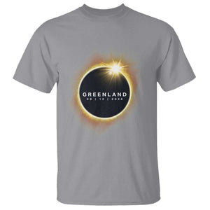 Greenland Total Solar Eclipse 2026 T Shirt Path of Totality Astronomy Gift TS02 Sport Gray Print Your Wear