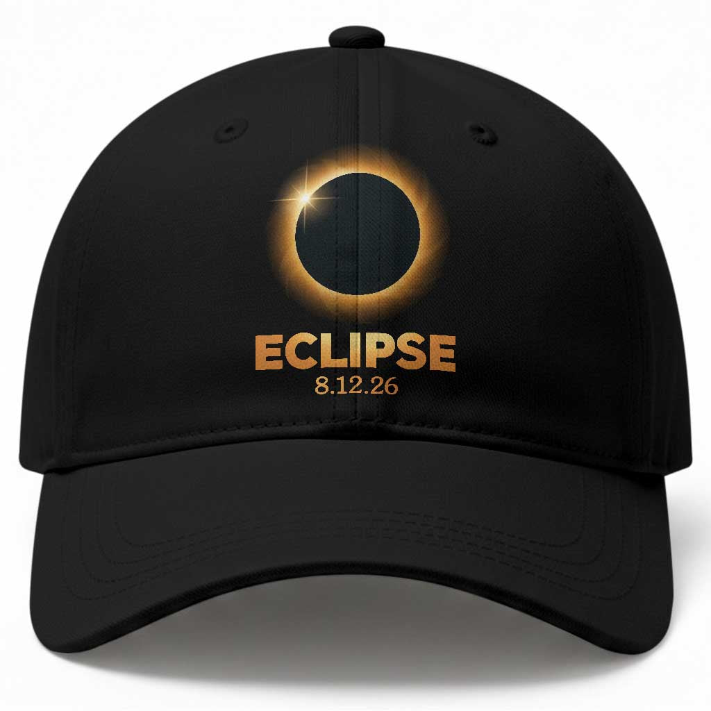 2026 Total Solar Eclipse Baseball Cap August 12 Totality Astronomy Souvenir TS02 Print Your Wear