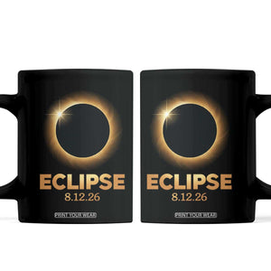 2026 Total Solar Eclipse Coffee Mug August 12 Totality Astronomy Souvenir TS02 Black Print Your Wear