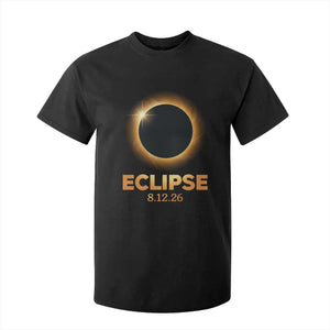 2026 Total Solar Eclipse T Shirt For Kid August 12 Totality Astronomy Souvenir TS02 Black Print Your Wear