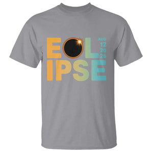 2026 Total Solar Eclipse Retro Typography T Shirt August 12 Totality Astronomy Gift TS02 Sport Gray Print Your Wear